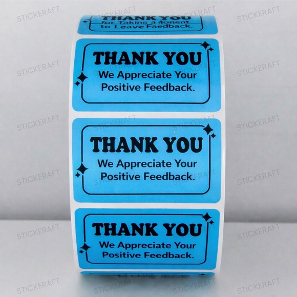 Thank You Stickers – Positive Feedback Labels for Poshmark Sellers NEW - Picture 2 of 10